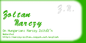 zoltan marczy business card